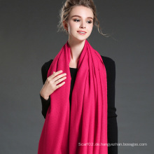 Frauen im Winter, um Warm Plain Mei Red Polyester Schal Schal zu halten